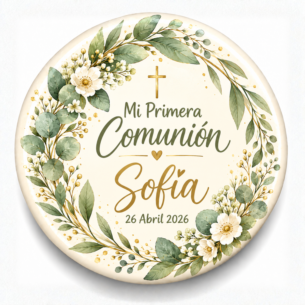 FOTOBOTON PERSONALIZADO DISEÑO #369-6 PRIMERA COMUNIÓN