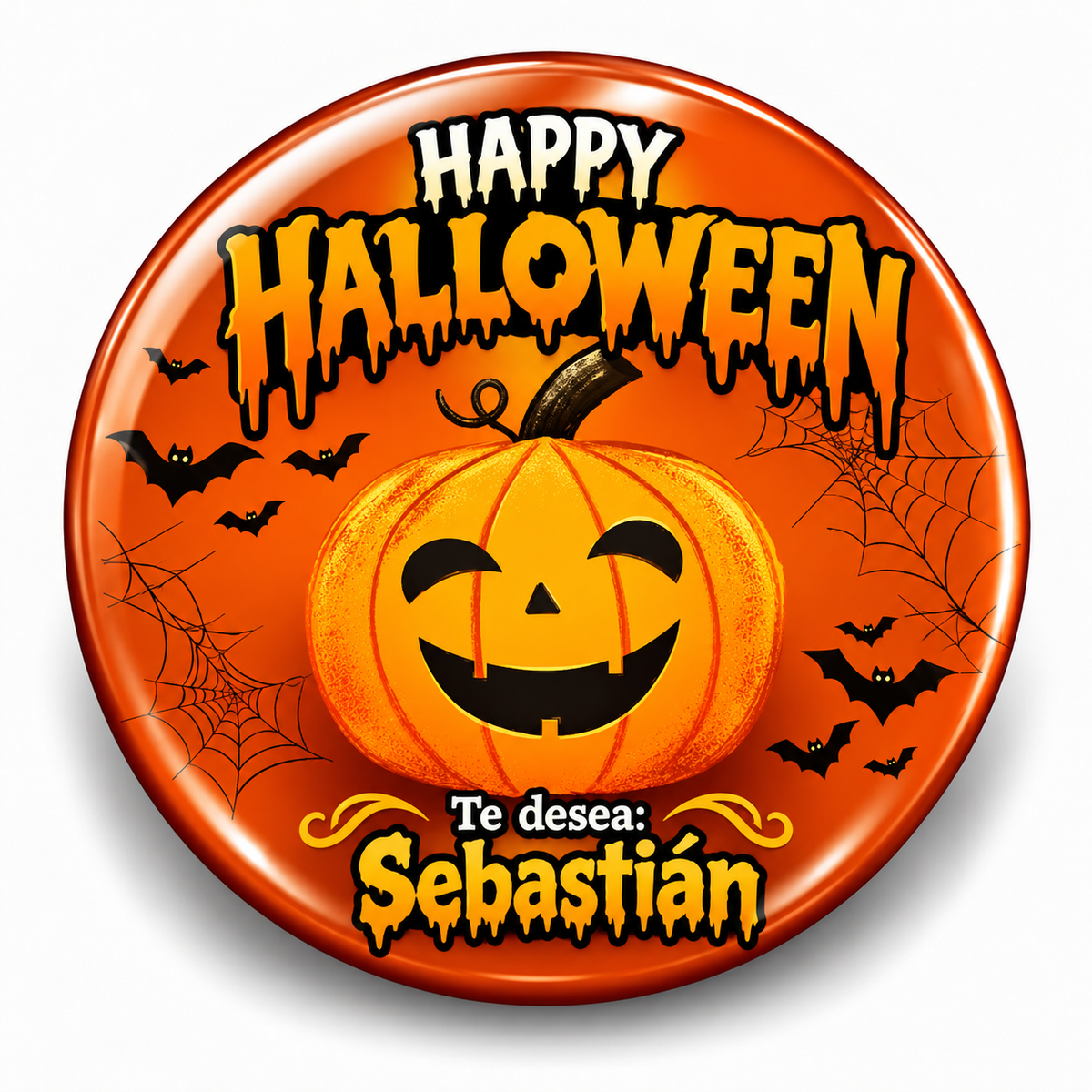 FOTOBOTON PERSONALIZADO DISEÑO #123-3 HALLOWEEN