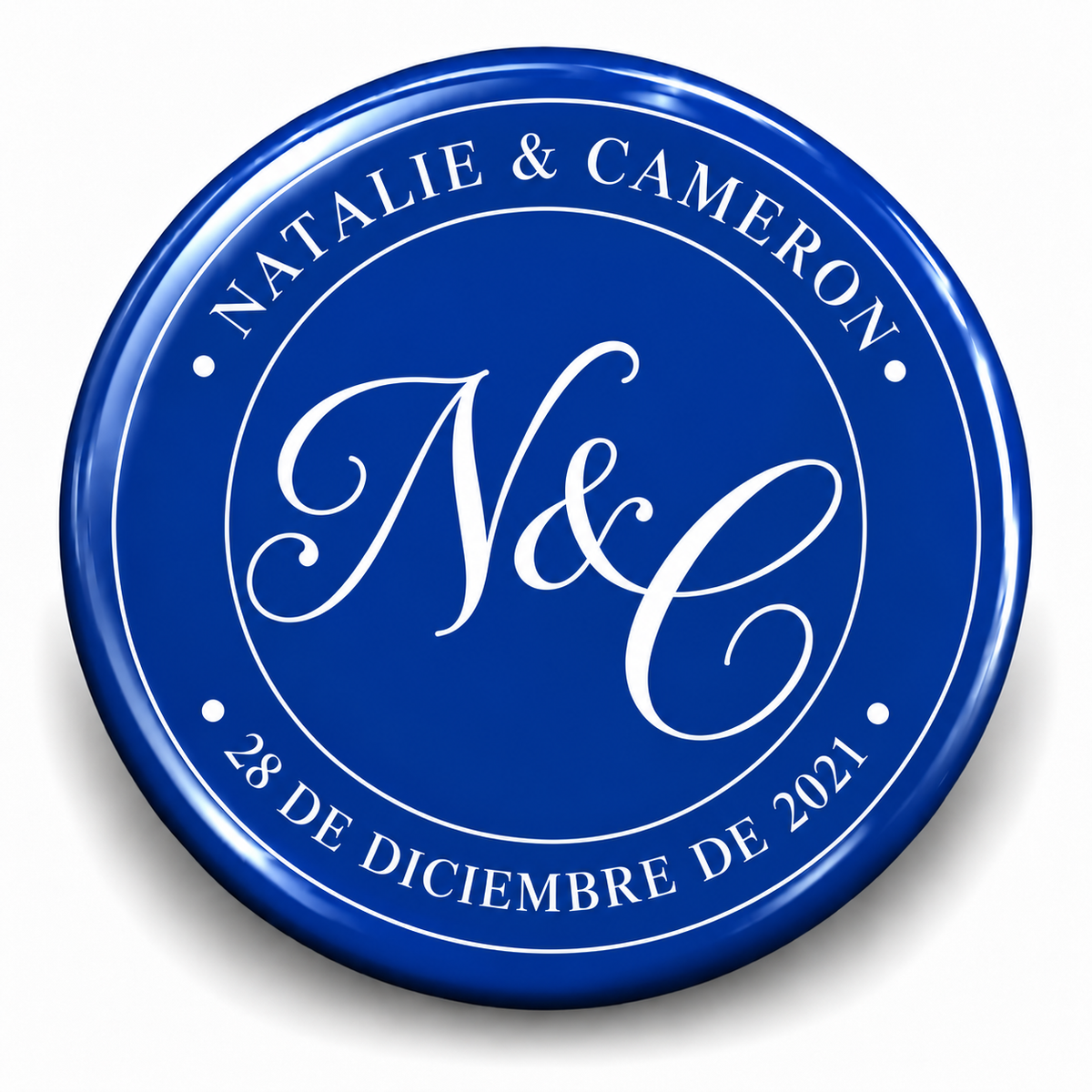 FOTOBOTON PERSONALIZADO DISEÑO #7429-5 BODAS