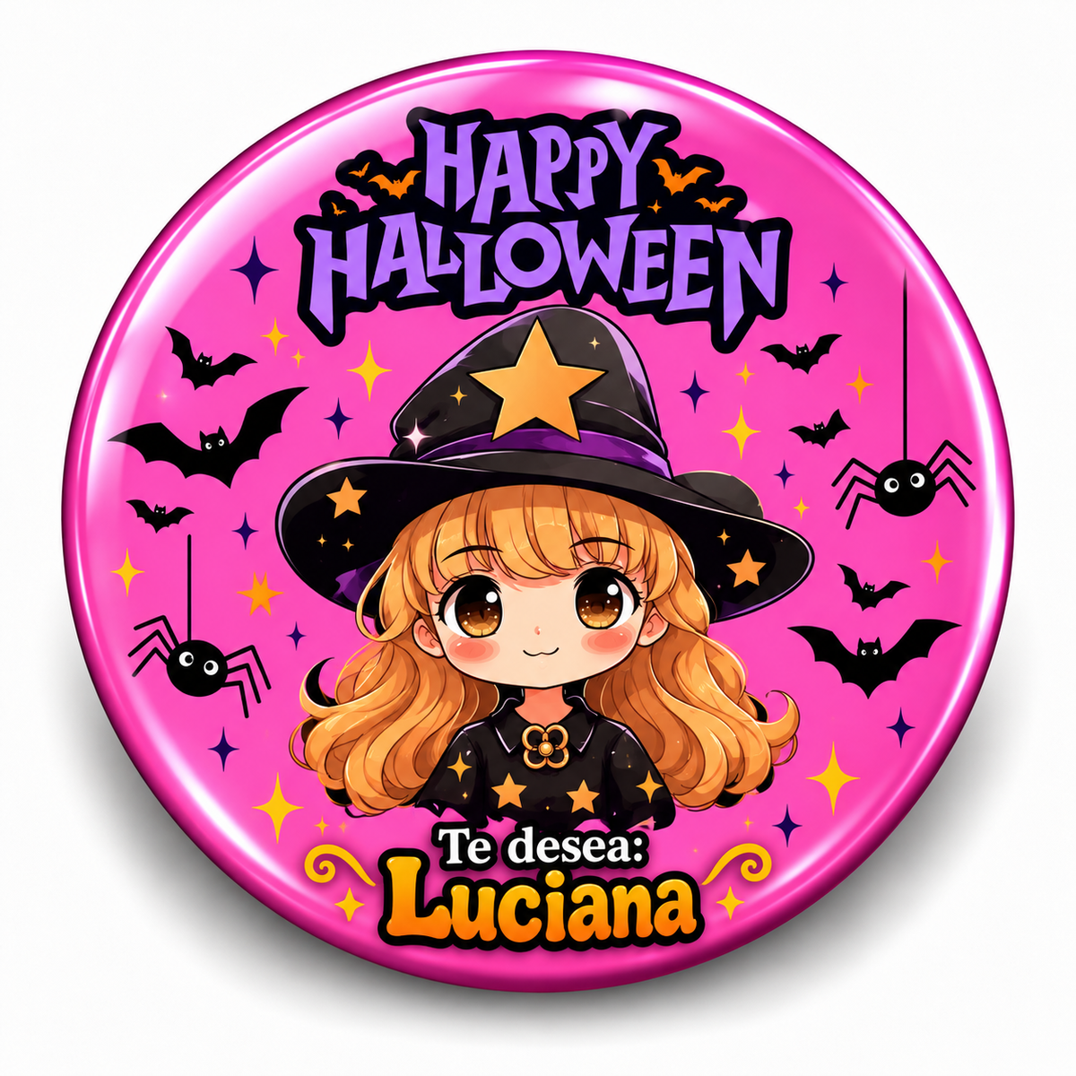 FOTOBOTON PERSONALIZADO DISEÑO #123-6 HALLOWEEN