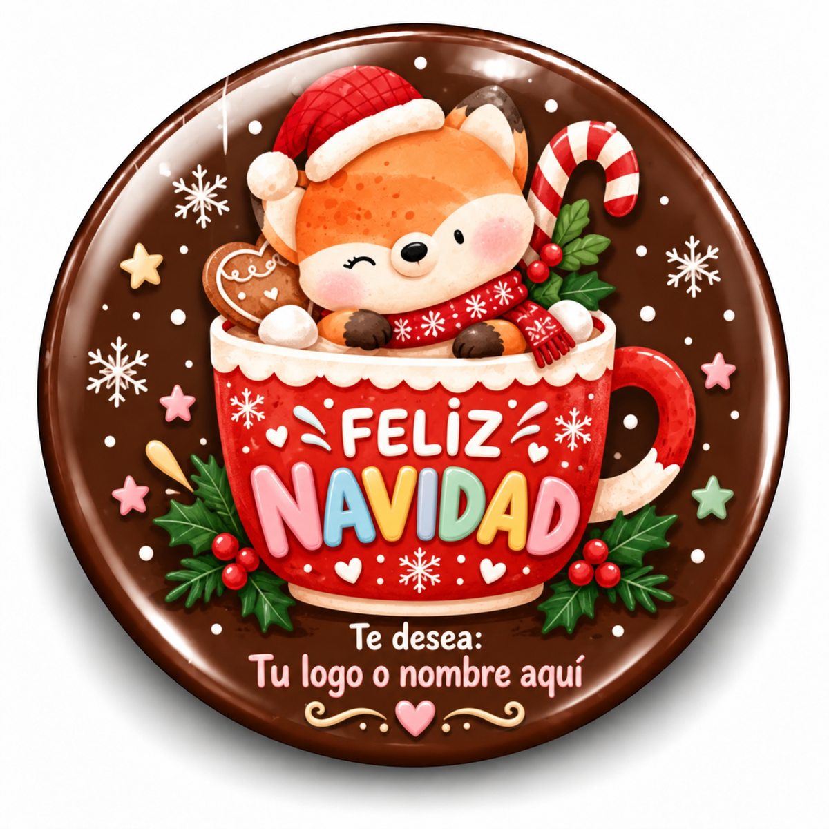 FOTOBOTON PERSONALIZADO DISEÑO #1988-15 NAVIDAD