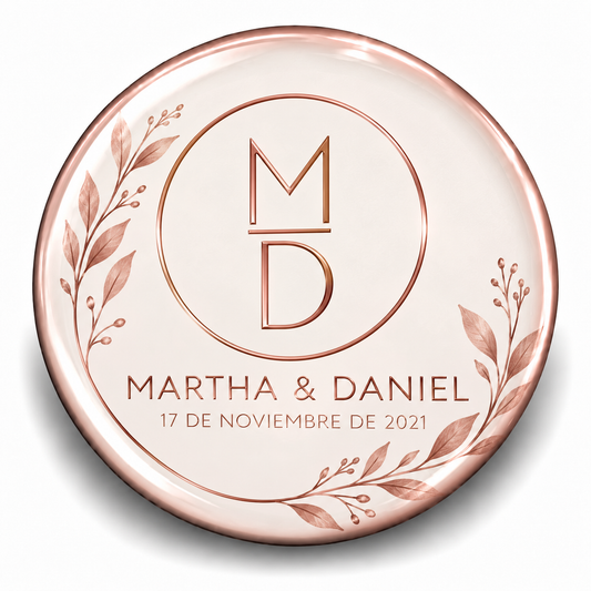 FOTOBOTON PERSONALIZADO DISEÑO #7429-6 BODAS