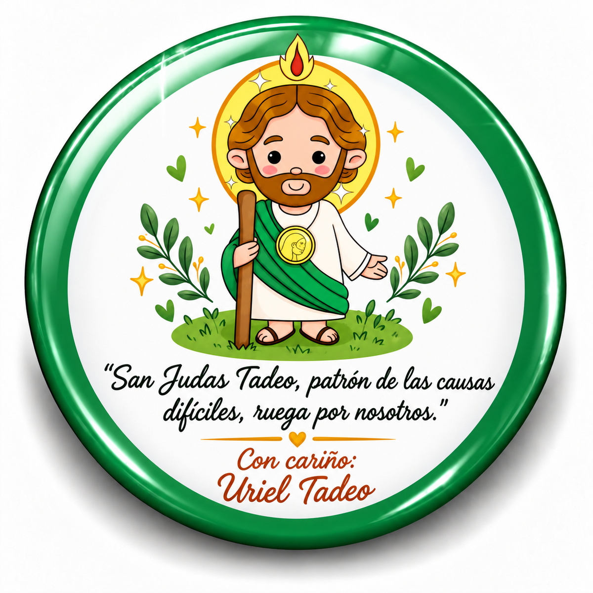 FOTOBOTON PERSONALIZADO DISEÑO #623-3 SAN JUDAS