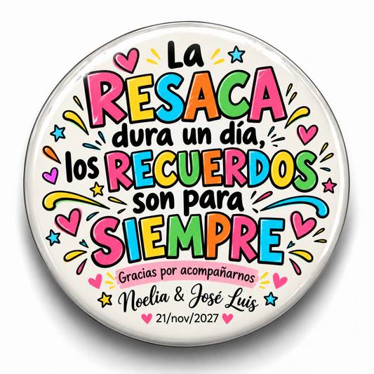 FOTOBOTON PERSONALIZADO DISEÑO #7429-10 BODAS