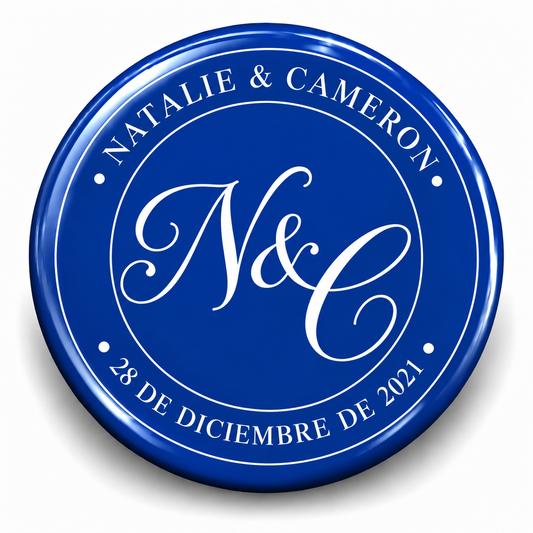 FOTOBOTON PERSONALIZADO DISEÑO #7429-5 BODAS