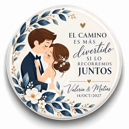 FOTOBOTON PERSONALIZADO DISEÑO #7429-14 BODAS
