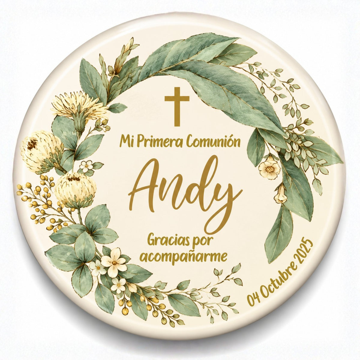 FOTOBOTON PERSONALIZADO DISEÑO #369-1 PRIMERA COMUNIÓN