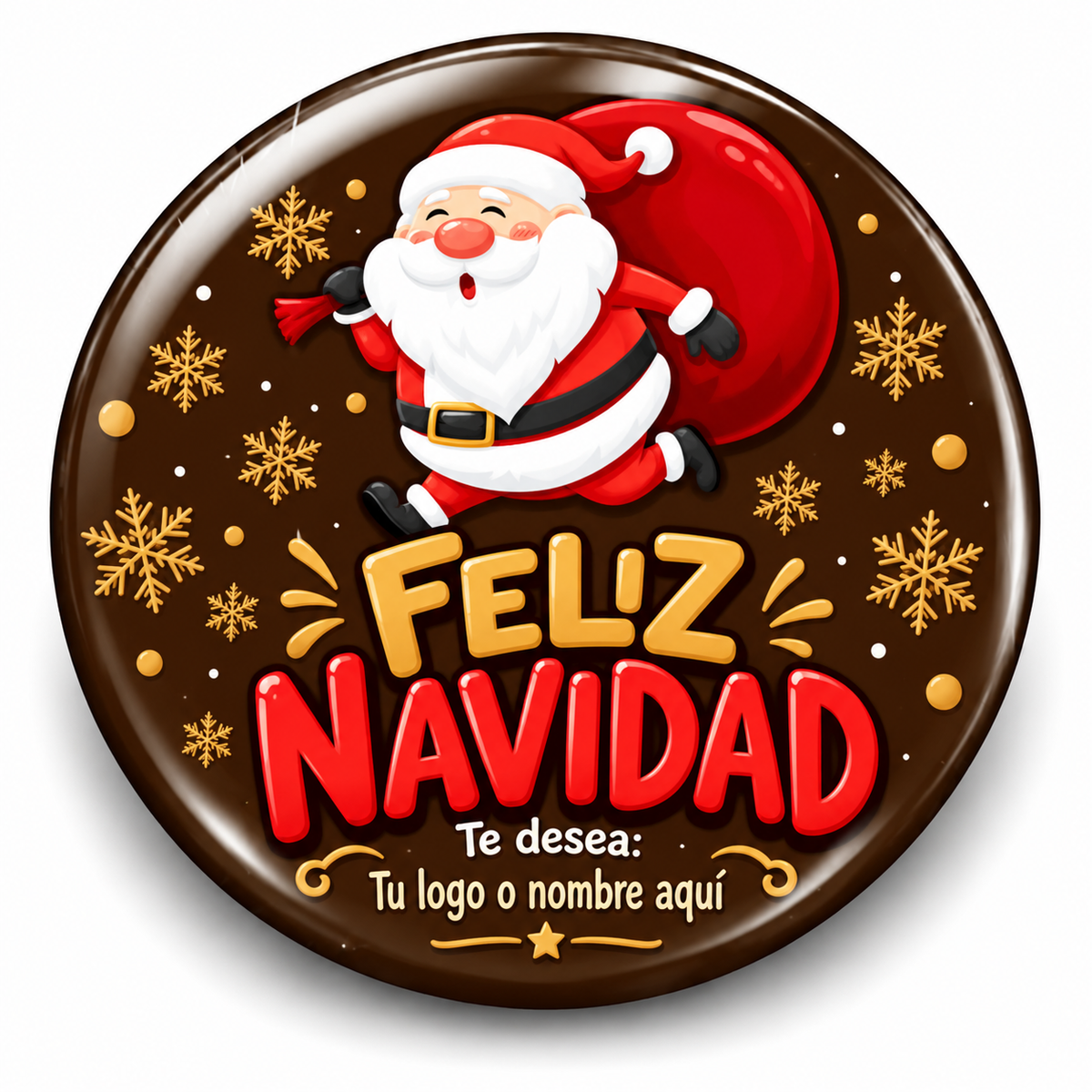 FOTOBOTON PERSONALIZADO DISEÑO #1988-1 NAVIDAD