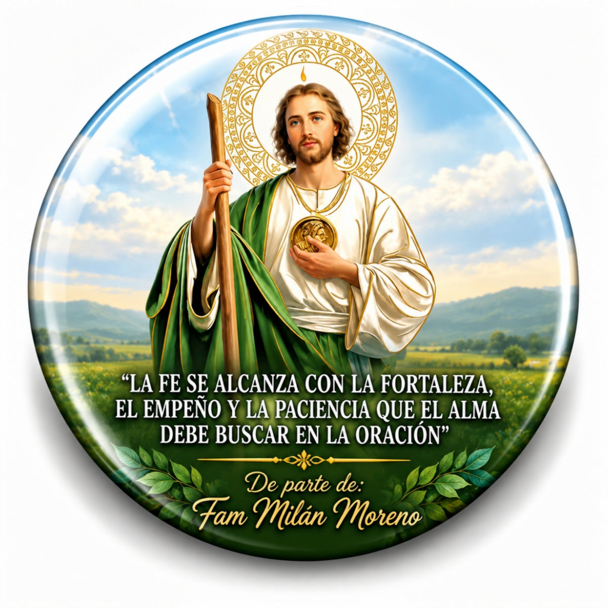 FOTOBOTON PERSONALIZADO DISEÑO #623-2 SAN JUDAS