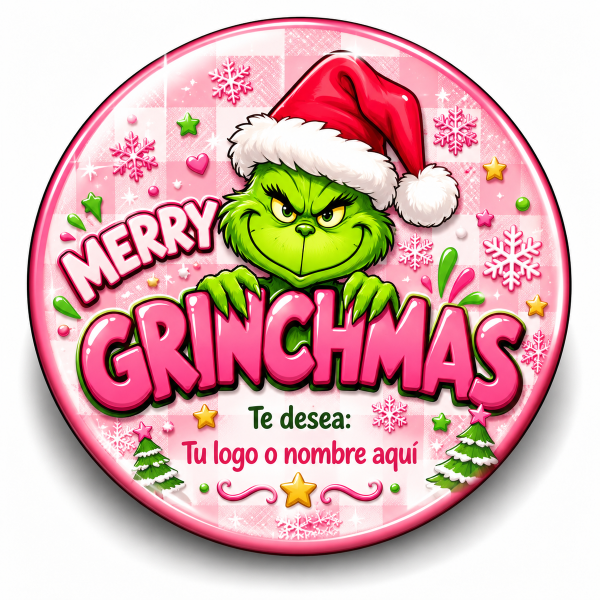FOTOBOTON PERSONALIZADO DISEÑO #1988-22 NAVIDAD
